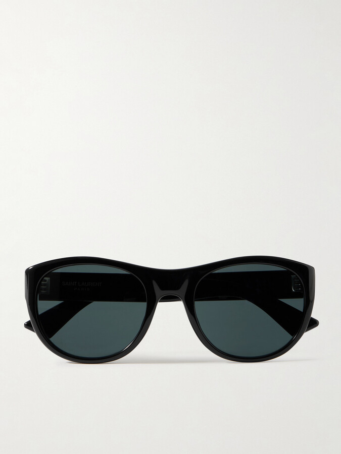 Saint Laurent Eyewear Round-frame Acetate Sunglasses - Black