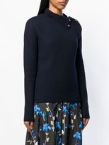 Thumbnail for your product : RED Valentino Buttoned Funnel Neck Jumper