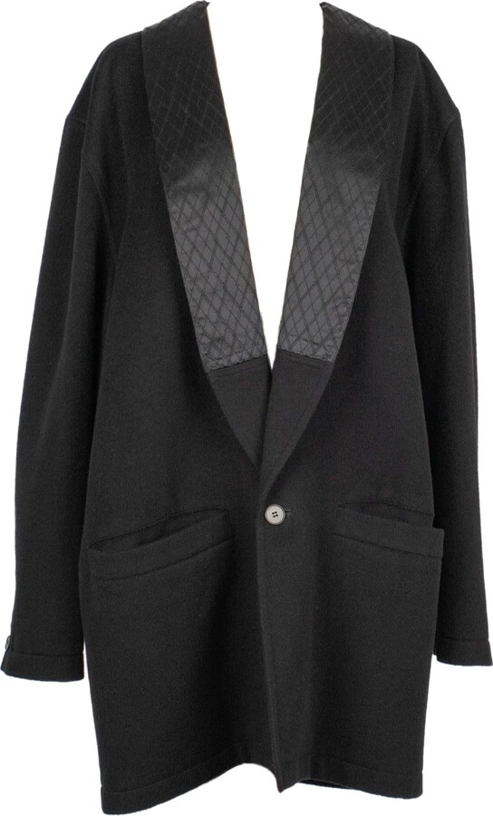 Gianni Versace Black Mid-length Men Coat