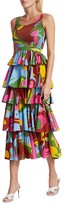 Thumbnail for your product : Rhode Resort Naomi Swirl-Print Dress