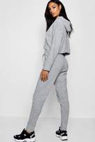 Thumbnail for your product : boohoo Boutique Heavy Knitted Crop Lounge Set
