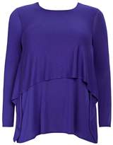 Thumbnail for your product : Evans Cobalt Blue Double Layered Top