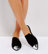 Thumbnail for your product : ASOS Mona Wide Fit Toe Cap Mules