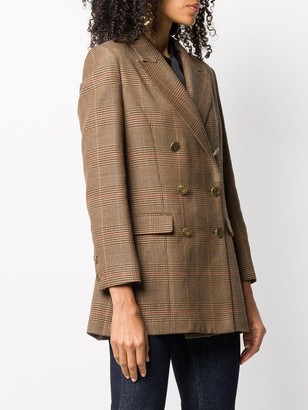 L'Autre Chose Houndstooth Double-Breasted Blazer