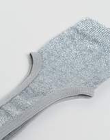 Thumbnail for your product : ASOS Design Glitter Stirrup Socks