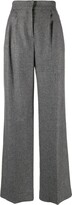 Hose houndstooth pleated trousers 