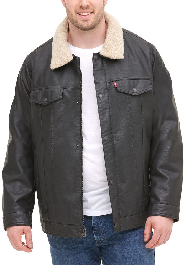 levis sherpa jacket big and tall