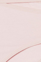 Thumbnail for your product : Skin Gigi Stretch-organic Pima Cotton-jersey Briefs - Blush
