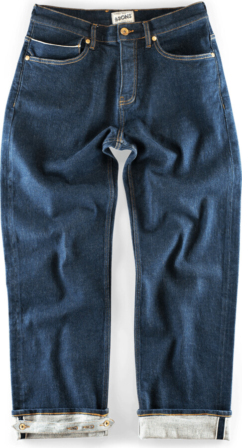 &Sons Trading Co Blue Cutter Indigo Selvedge Denim Jeans