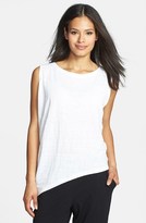 Thumbnail for your product : Eileen Fisher Organic Linen Asymmetric Tank