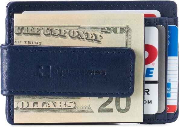 Guess Men's Front Pocket Wallet Magnetic Money Clip RFID