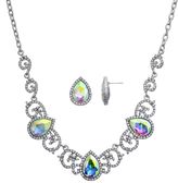 Thumbnail for your product : Crystal Allure Teardrop Necklace & Stud Earring Set