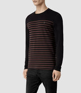 Thumbnail for your product : AllSaints Breton Long Sleeved Tonic Crew