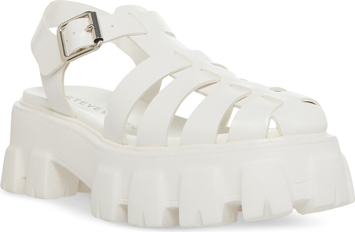 Steve Madden Platform Women's White Sandals | ShopStyle