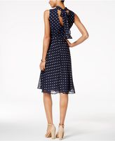 Thumbnail for your product : Taylor Dot-Print Tie-Back Dress