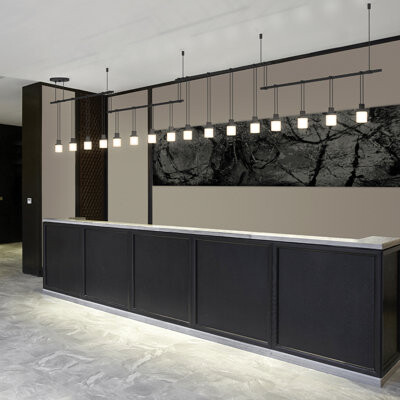 Sonneman Suspenders® 16 - Light Kitchen Island Drum LED Pendant