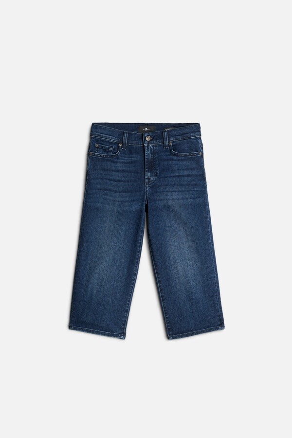 7 For All Mankind Slim Illusion Capri in Soho Dark