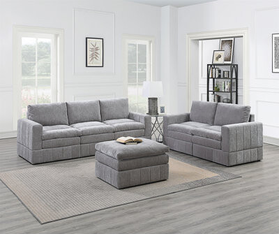 Latitude Run 6pc Sofa Set Modular Sectional Set