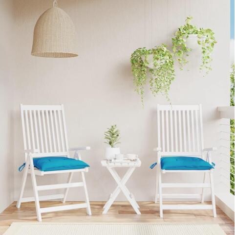 VidaXL Chair Cushion Set of 2 Light Blue Oxford fabric (100% polyester)