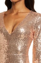 Thumbnail for your product : Lulus Capture the Moon Sequin Long Sleeve Dress