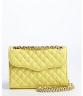 Thumbnail for your product : Rebecca Minkoff pale yellow quilted leather 'Mini Affair' shoulder bag