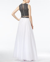 Thumbnail for your product : Teeze Me Juniors' Sequined Two-Piece A-Line Dress