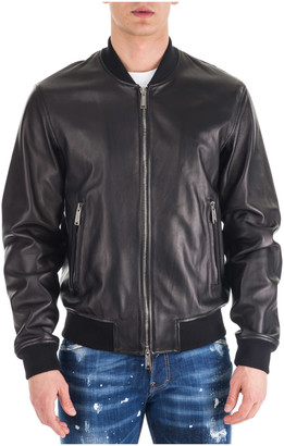 aviator bomber leather jacket