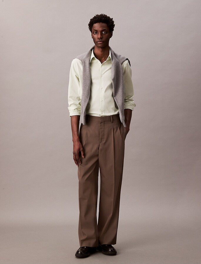 Calvin Klein Men's Slim Stretch Button-Down Shirt