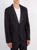 Thumbnail for your product : Raey Satin-lapel Wool Tuxedo Jacket - Mens - Black