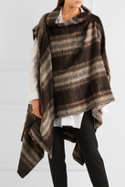 Thumbnail for your product : Vivienne Westwood Gaia Brushed Knitted Cape - Brown