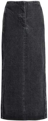 The Row Deni selvedge-denim long-line skirt