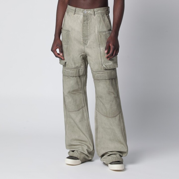 Drkshdw Sand vintage-effect cargo trousers