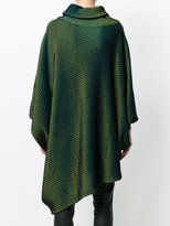 Thumbnail for your product : Issey Miyake asymmetric hem poncho sweater