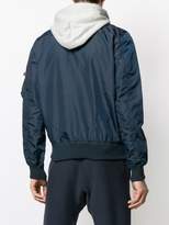 Thumbnail for your product : Alpha Industries bomber jacket with a hood