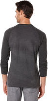 Thumbnail for your product : Perry Ellis Long Sleeve Striped Henley