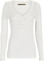 Thumbnail for your product : Enza Costa Rib Knit Henley Top