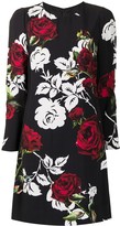 Thumbnail for your product : Dolce & Gabbana Pre-Owned Rose Print Long-Sleeved Dress