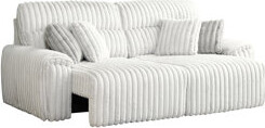 Latitude Run Jaya Mondo Grey Corduroy Power Motion Sofa W/Sleeper & Usb Port