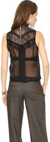 Thumbnail for your product : Alice + Olivia Harlow Sleeveless Victorian Blouse