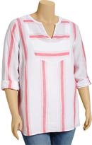 Thumbnail for your product : Old Navy Women's Plus Striped Tunic Cover-Ups