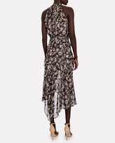 Thumbnail for your product : Veronica Beard Kailey Ruffled Silk Floral Dress