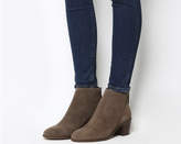Thumbnail for your product : Office Aylesbury Block Heel Casual Boots Taupe Suede