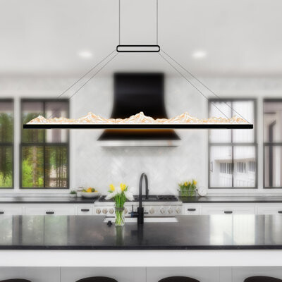 CWI Lighting 62'' LED Island/Pool Table Light – Color Selectable (3000K/4000K/5000K) – Integrated LED – BACL Certified – Ideal for Kitchen Islands, Dining Rooms, o