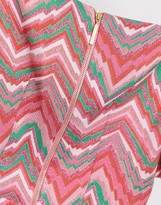 Thumbnail for your product : Closet London square neck textured mini dress in zig zag