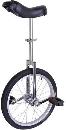 Yescom USA, Inc. Yescom 18 In Wheel Outdoor Unicycle Skid-proof Tire Fitness Bicycle Balance Training for Adults Teenagers Kids, Silver