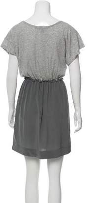 Vena Cava Silk-Blend Mini Dress