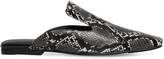 Thumbnail for your product : Jeffrey Campbell 10mm Snake Print Leather Mules