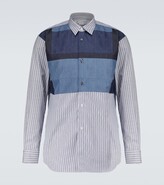 Thumbnail for your product : Comme des Garçons Shirt Long-sleeved cotton patchwork shirt