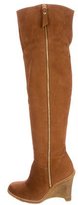 Thumbnail for your product : Stuart Weitzman Suede Over-The-Knee Boots