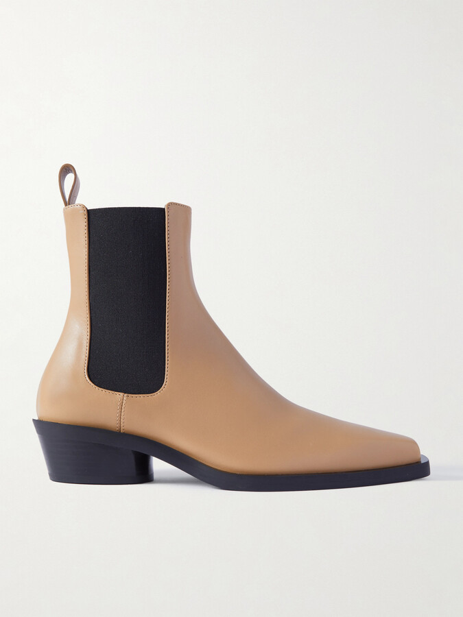 Proenza Schouler - Bronco Leather Chelsea Boots - Neutrals